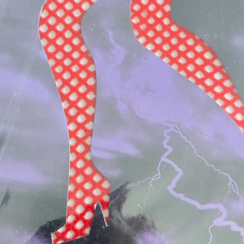 1980’s Deadstock Fishnet Pantyhose in Black and Red- You Chose, One Size